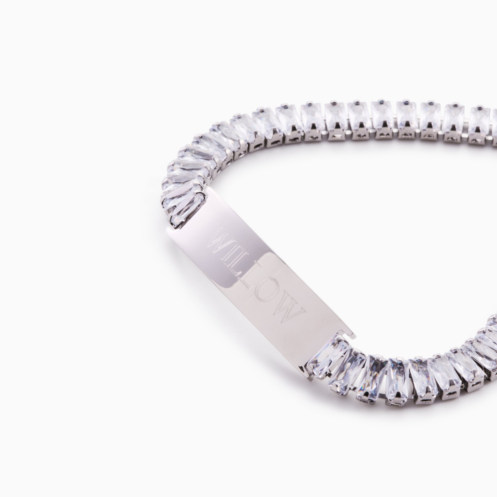 BAR BABYGIRL ENGRAVABLE TENNIS BRACELET