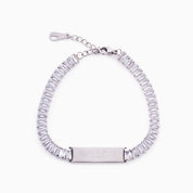 BAR BABYGIRL ENGRAVABLE TENNIS BRACELET