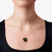 LOVE LOCK HEART ENGRAVABLE NECKLACE
