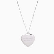 LOVE LOCK HEART ENGRAVABLE NECKLACE