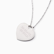 LOVE LOCK HEART ENGRAVABLE NECKLACE