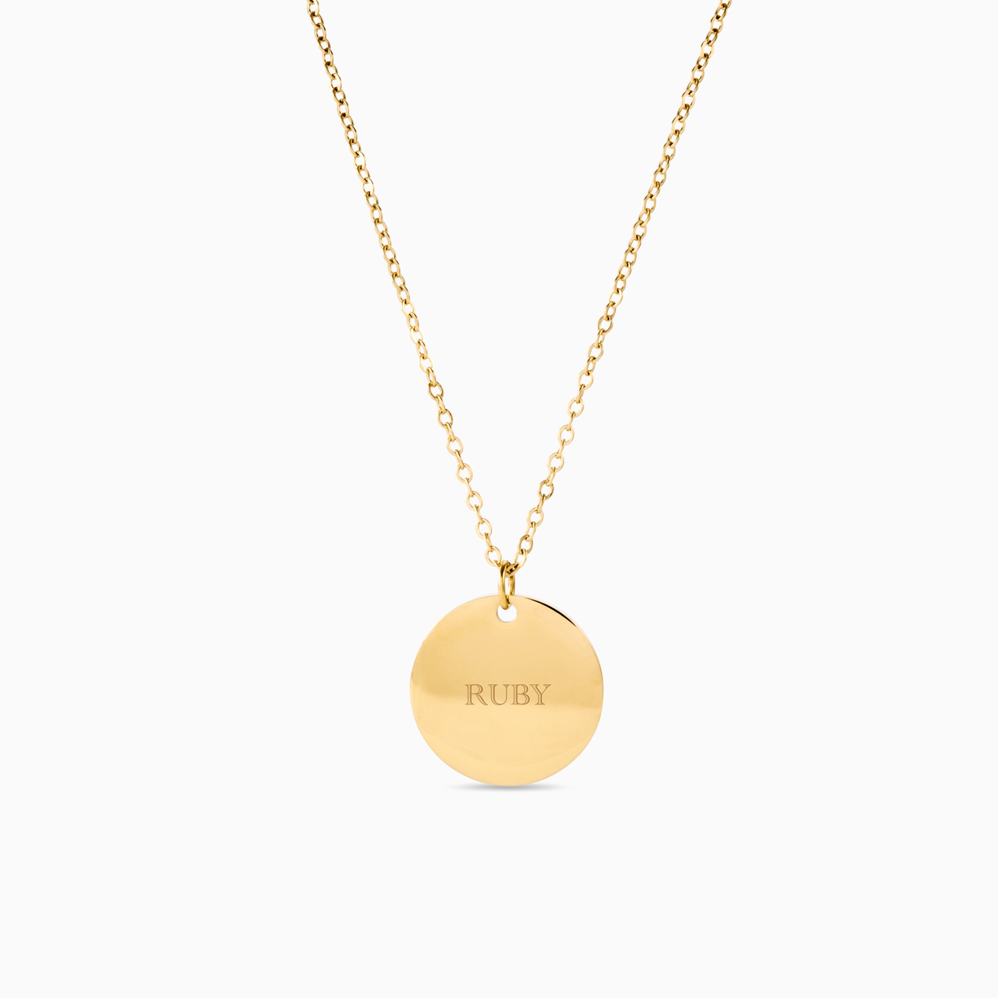 ENGRAVABLE DISC NECKLACE