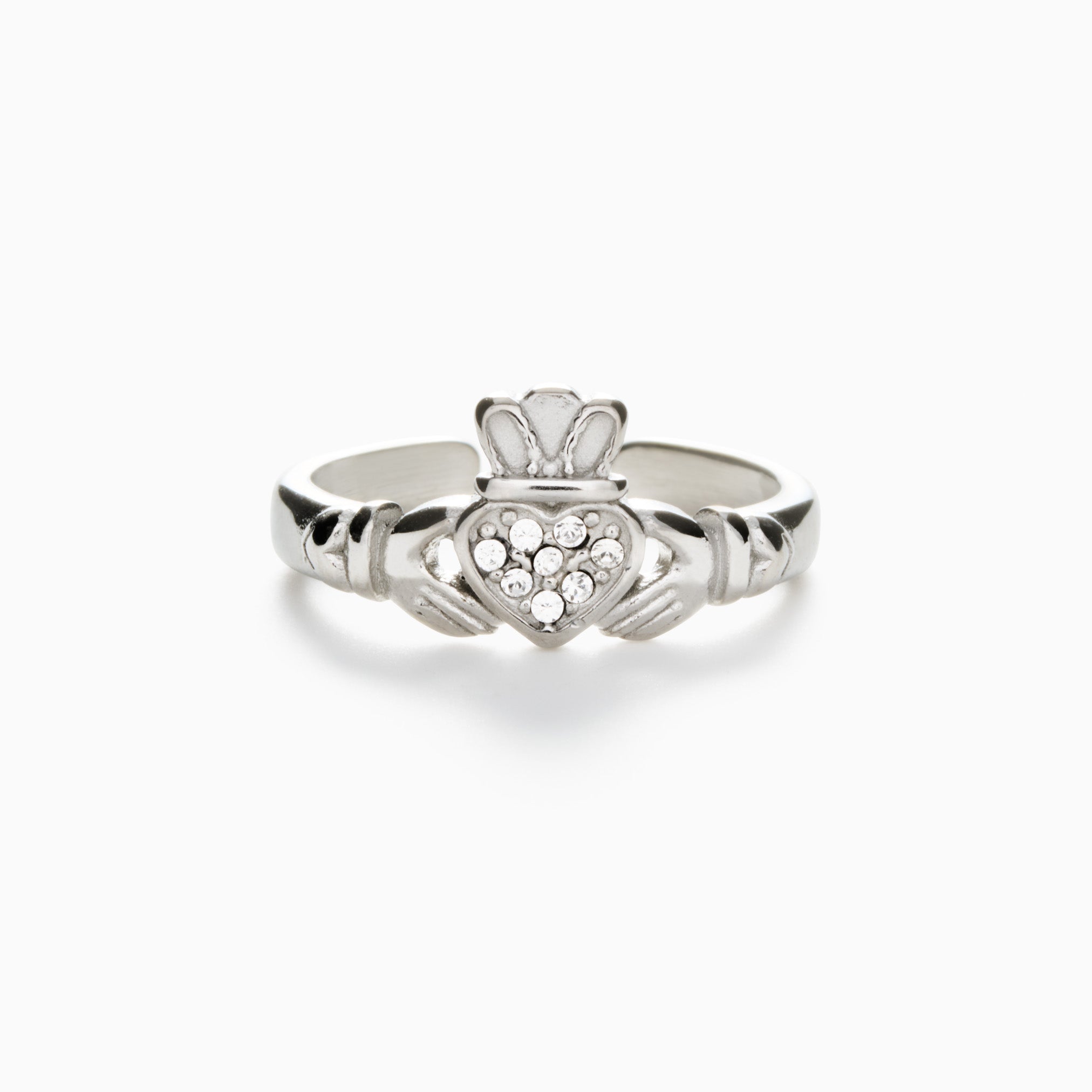 HEART CROWN ADJUSTABLE RING