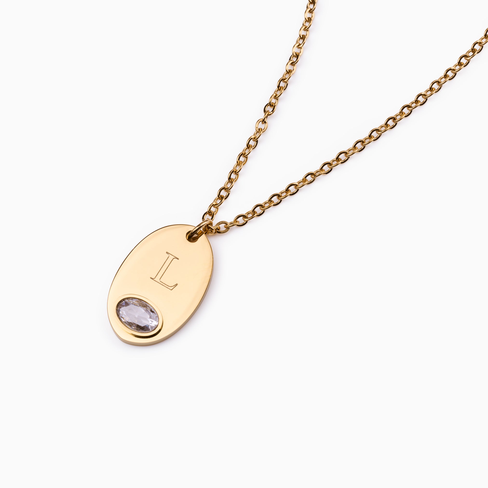 THE PROMISE OVAL ENGRAVABLE NECKLACE