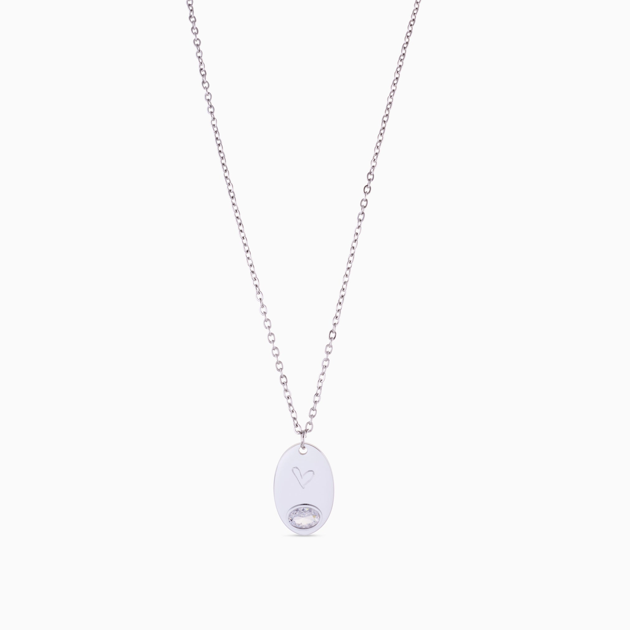 THE PROMISE OVAL ENGRAVABLE NECKLACE