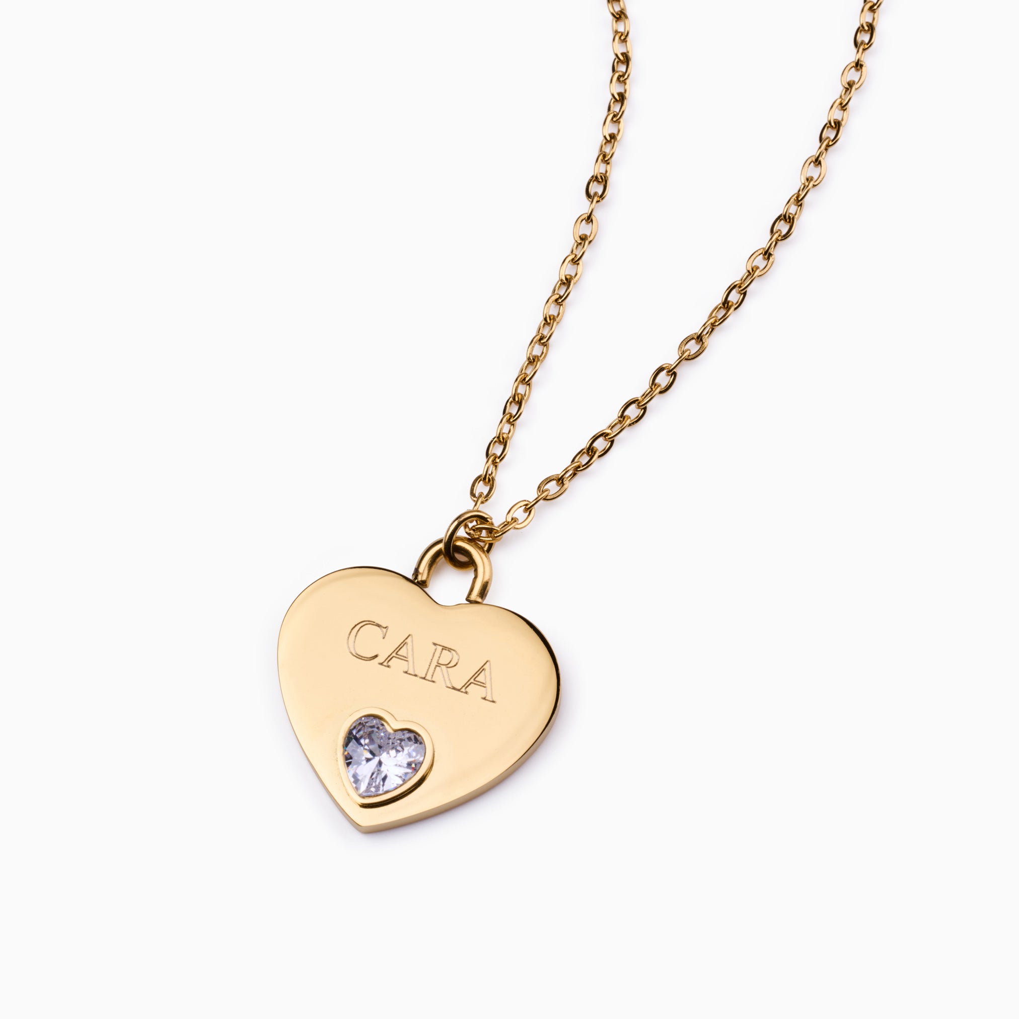 EVERLASTING HEART ENGRAVABLE NECKLACE