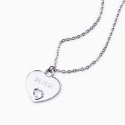 EVERLASTING HEART ENGRAVABLE NECKLACE