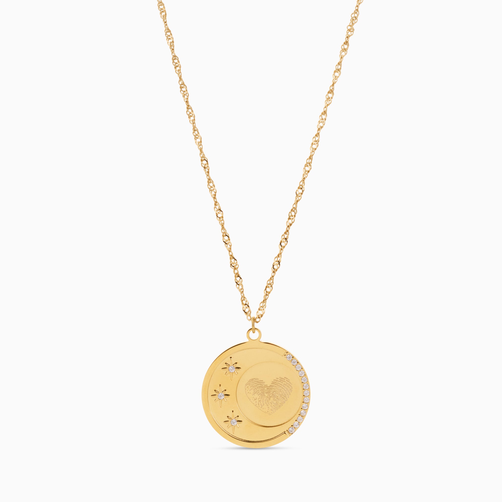 LUNAR GLOW ENGRAVABLE NECKLACE