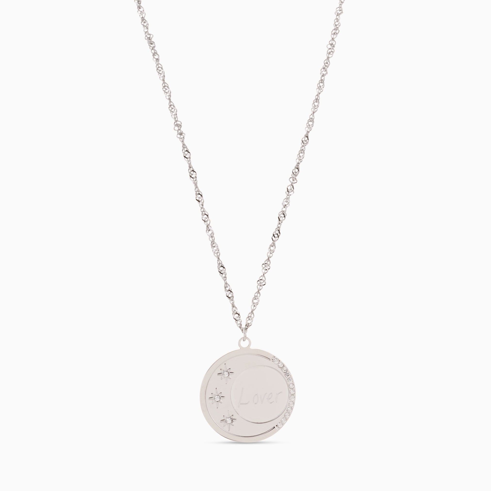 LUNAR GLOW ENGRAVABLE NECKLACE