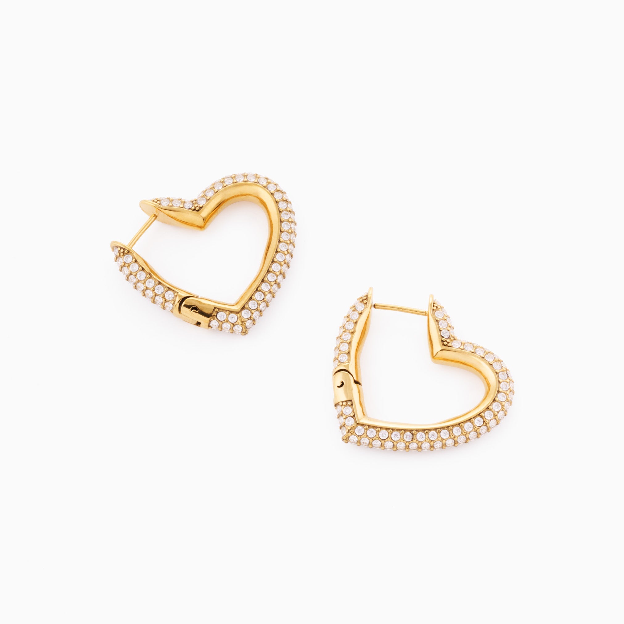 MEGAN FORTE CLARKE LOVER GIRL HEART HOOPS - Lynott Jewellery