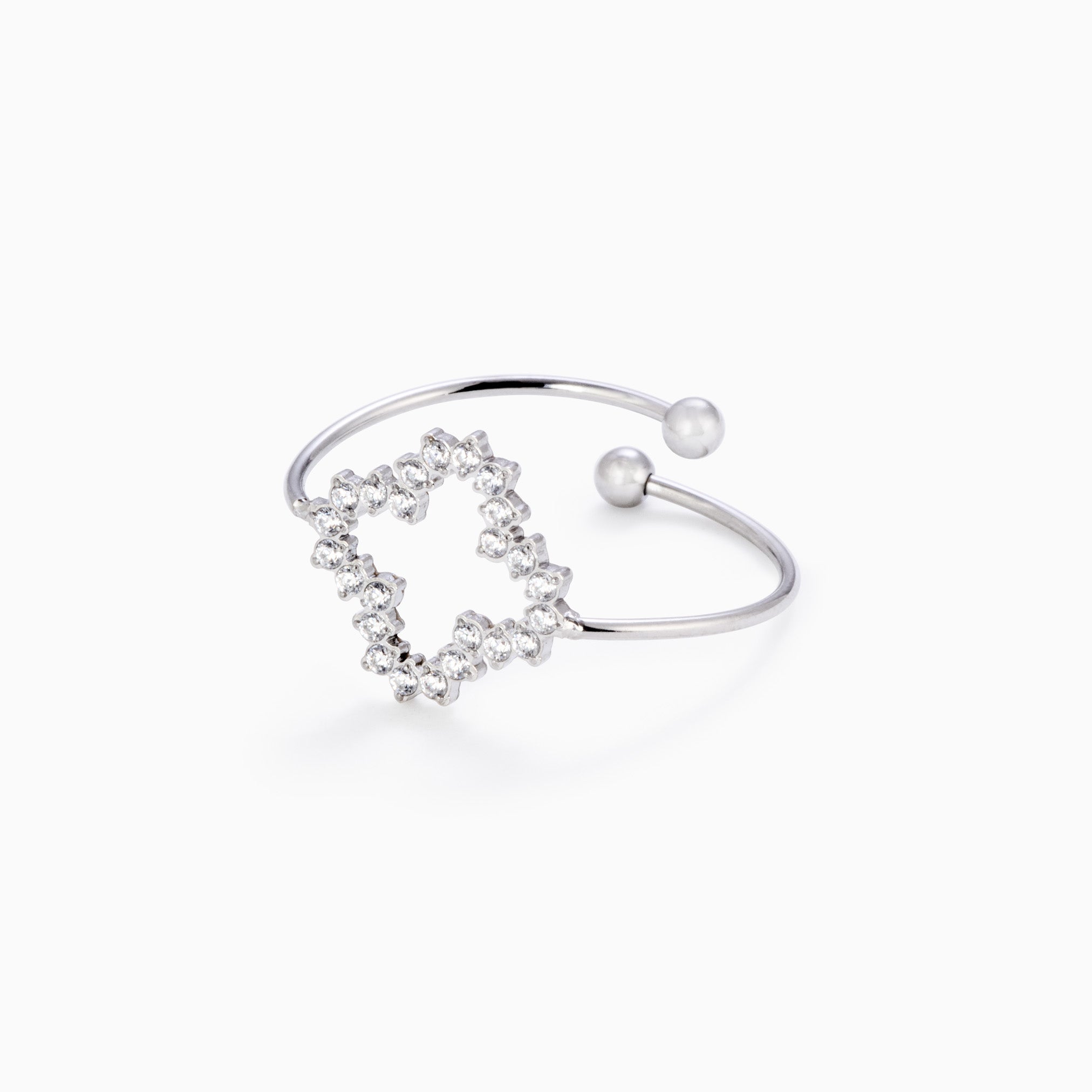 CLUSTER CLOVER ADJUSTABLE RING