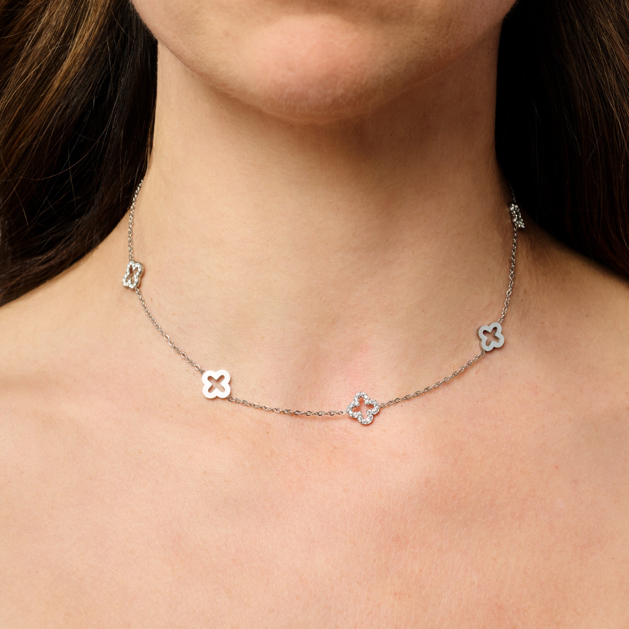 MULTI CLOVER NECKLACE