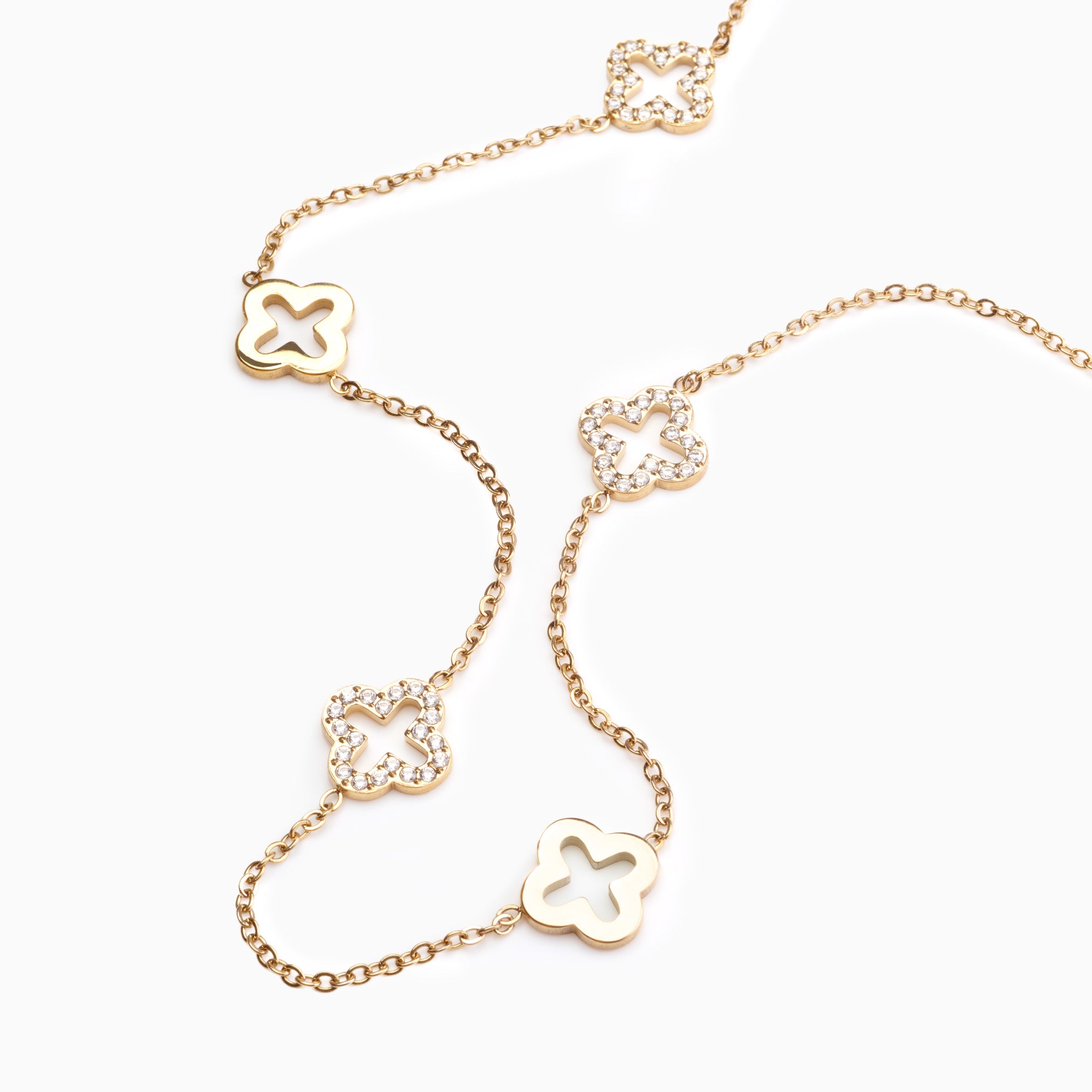 MULTI CLOVER NECKLACE