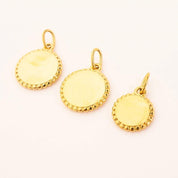 RIBBED ENGRAVABLE PENDANT NECKLACE - Lynott Jewellery