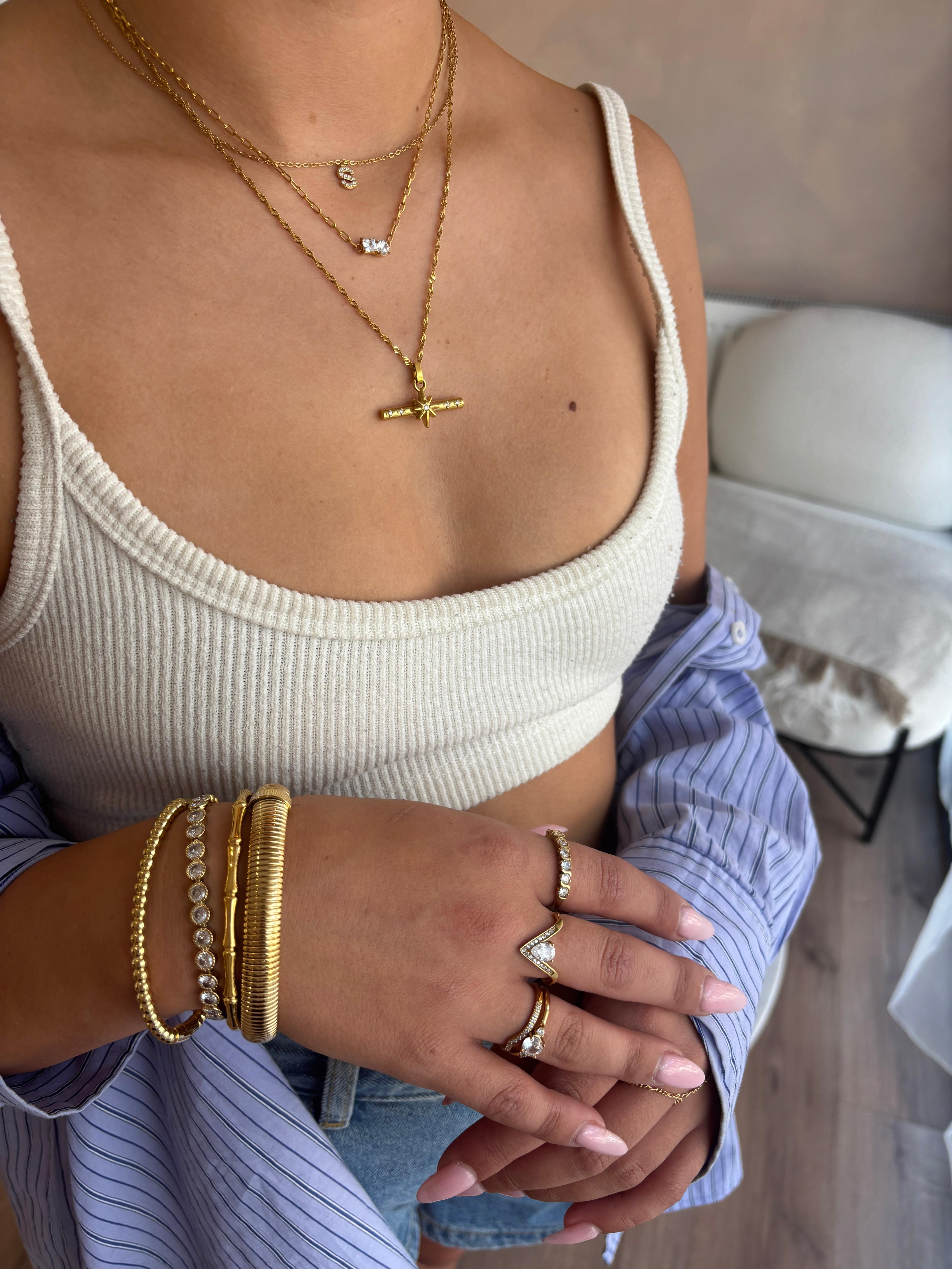 SPARKLE INITIAL NECKLACE