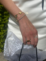 WHISPERING CLOVER ENGRAVABLE RING