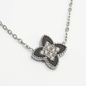 PASSIONATE CLOVER BLACK NECKLACE - Lynott Jewellery