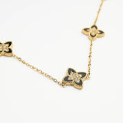 PASSIONATE CLOVER BLACK NECKLACE - Lynott Jewellery