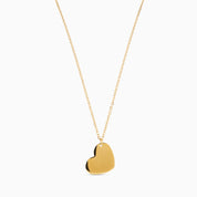 ISLA ENGRAVABLE HEART NECKLACE GOLD