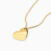 ISLA ENGRAVABLE HEART NECKLACE GOLD