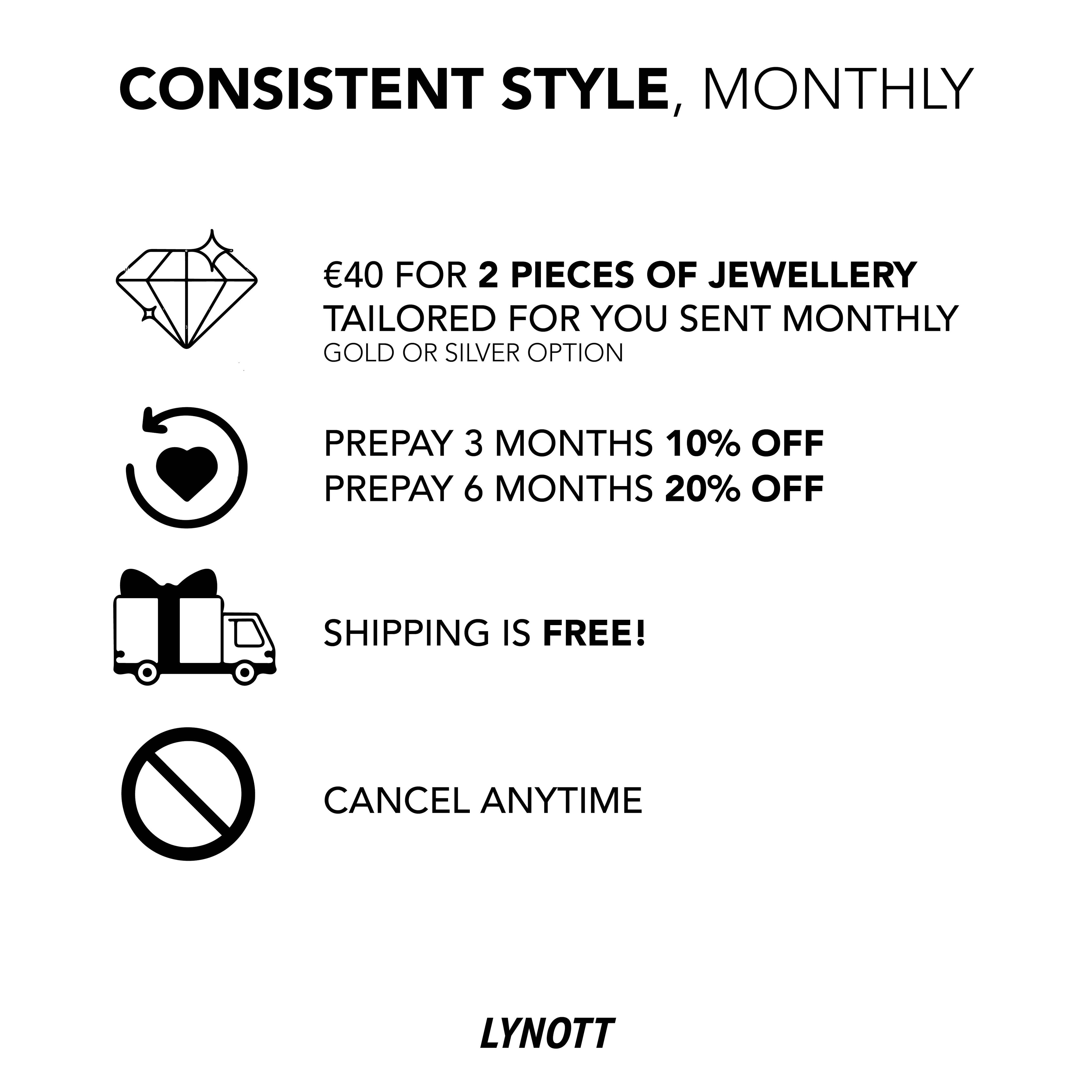 Monthly Mystery 2 piece Jewellery Subscription Box!