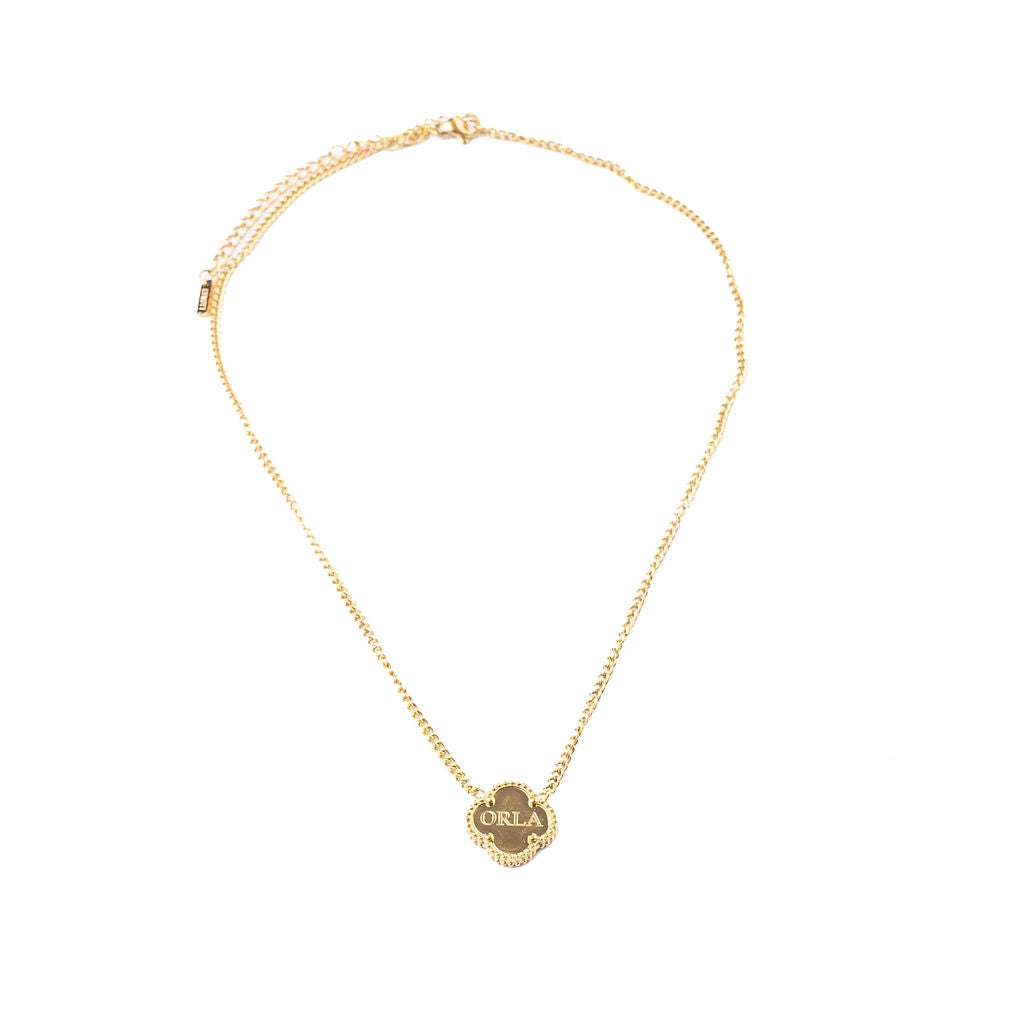 CLOVER ENGRAVABLE NECKLACE