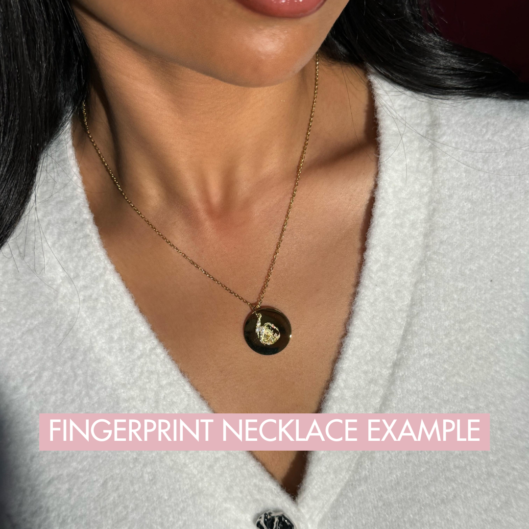 COMPASS ENGRAVABLE PENDANT NECKLACE