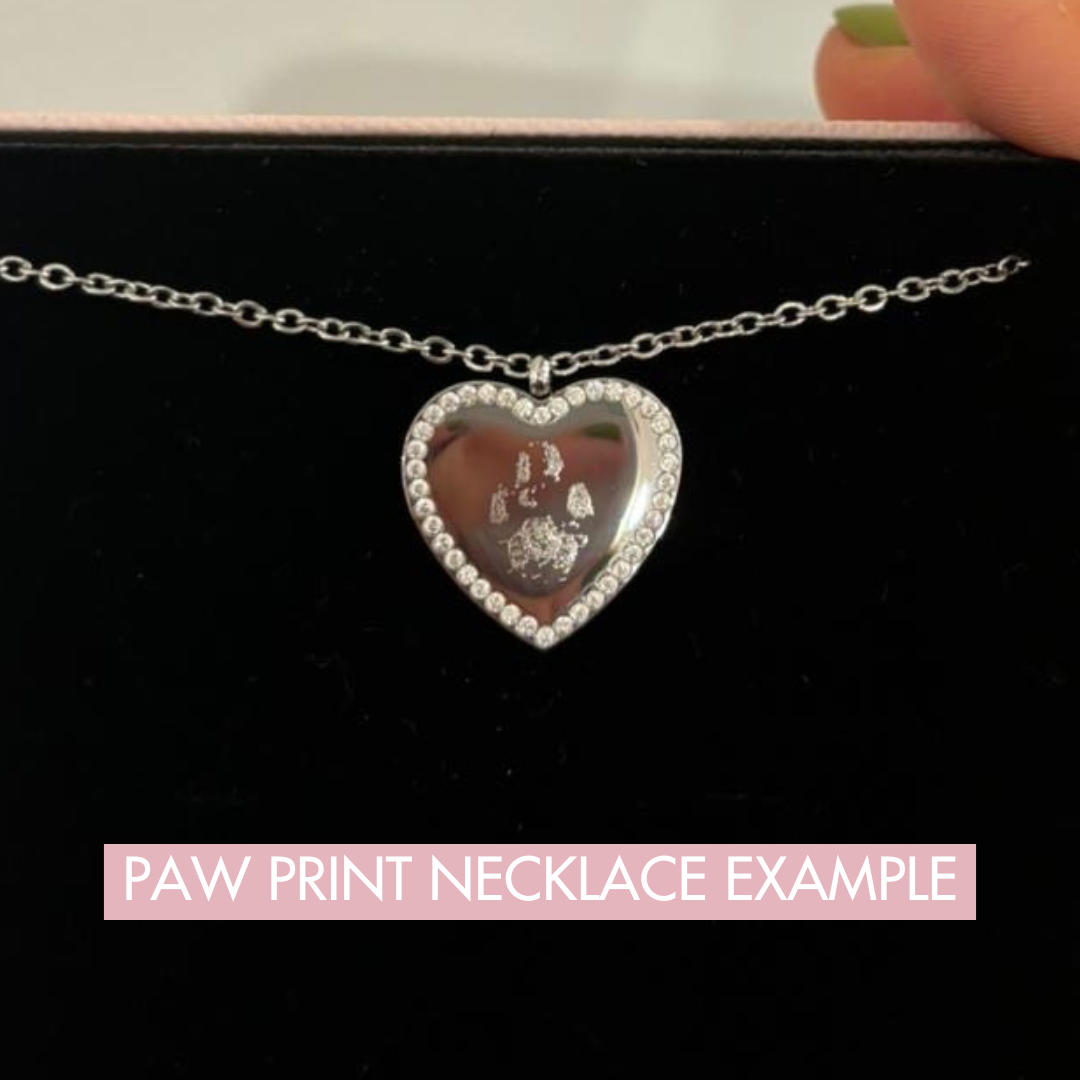 DOUBLE TENNIS HEART ENGRAVABLE NECKLACE