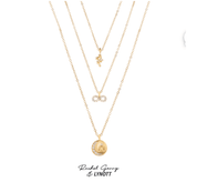 RACHEL GORRY 3 LAYER NECKLACE BUNDLE best gold plated tarnish and water resistant piece by Irish Jewellery brand - Lynott Jewellery