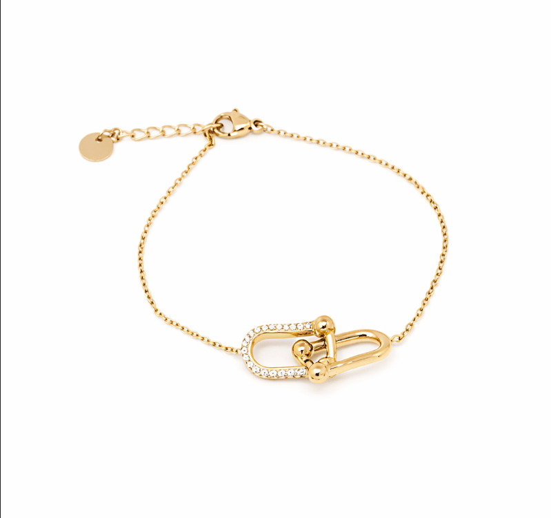 KATJA MIA LUSTRE LINK DAINTY BRACELET best gold plated tarnish and water resistant piece by Irish Jewellery brand - Lynott Jewellery