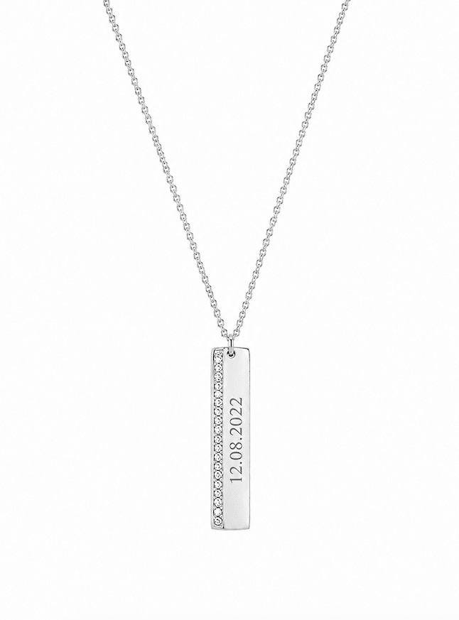 DREAMER BAR ENGRAVABLE NECKLACE best gold plated tarnish and water resistant piece by Irish Jewellery brand - Lynott Jewellery