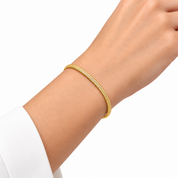 THIN HERRINGBONE BRACELET