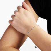 GLIMMER HEART BRACELET best gold plated tarnish and water resistant piece by Irish Jewellery brand - Lynott Jewellery