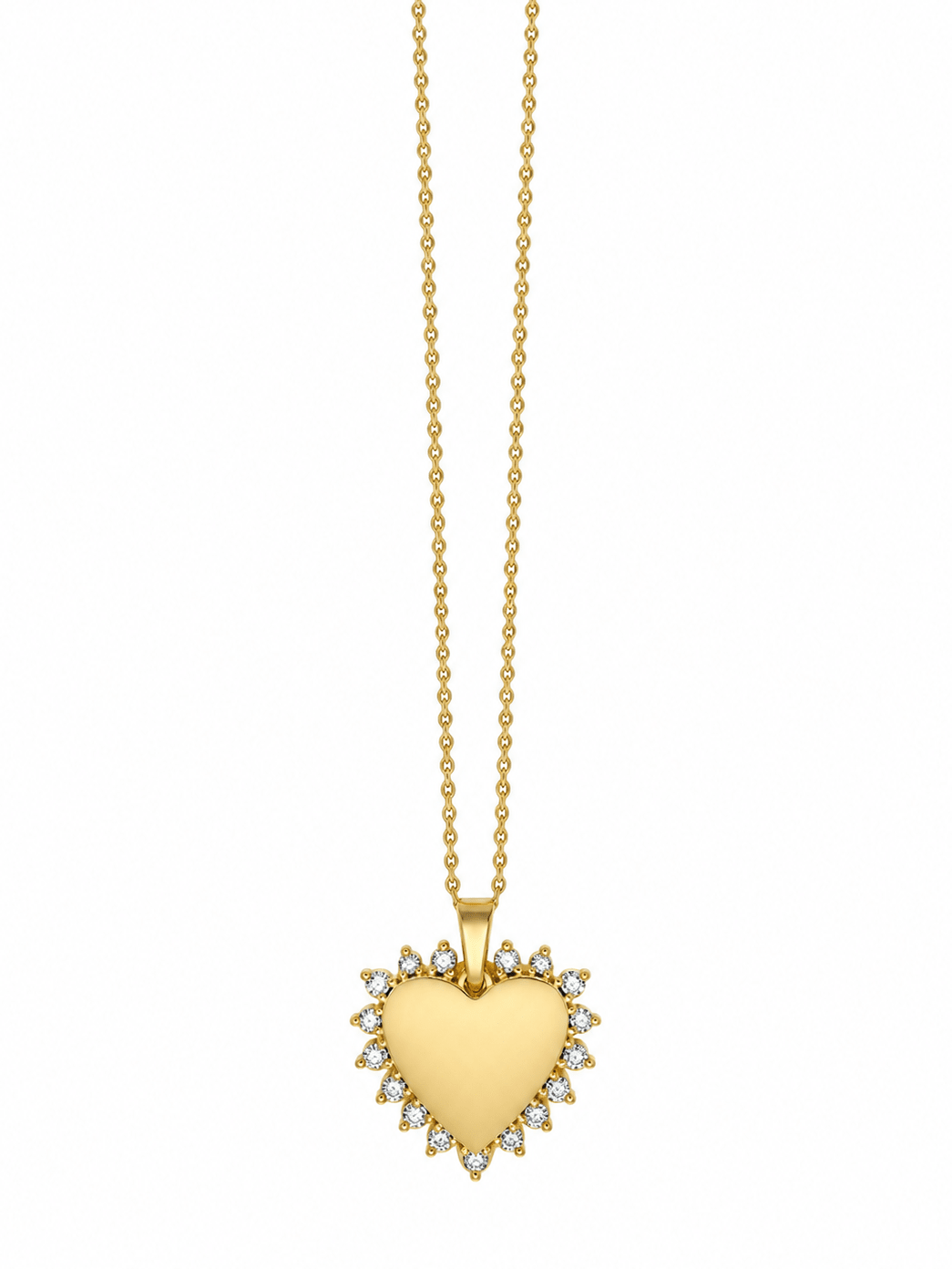 STARLIGHT HEART PENDANT best gold plated tarnish and water resistant piece by Irish Jewellery brand - Lynott Jewellery