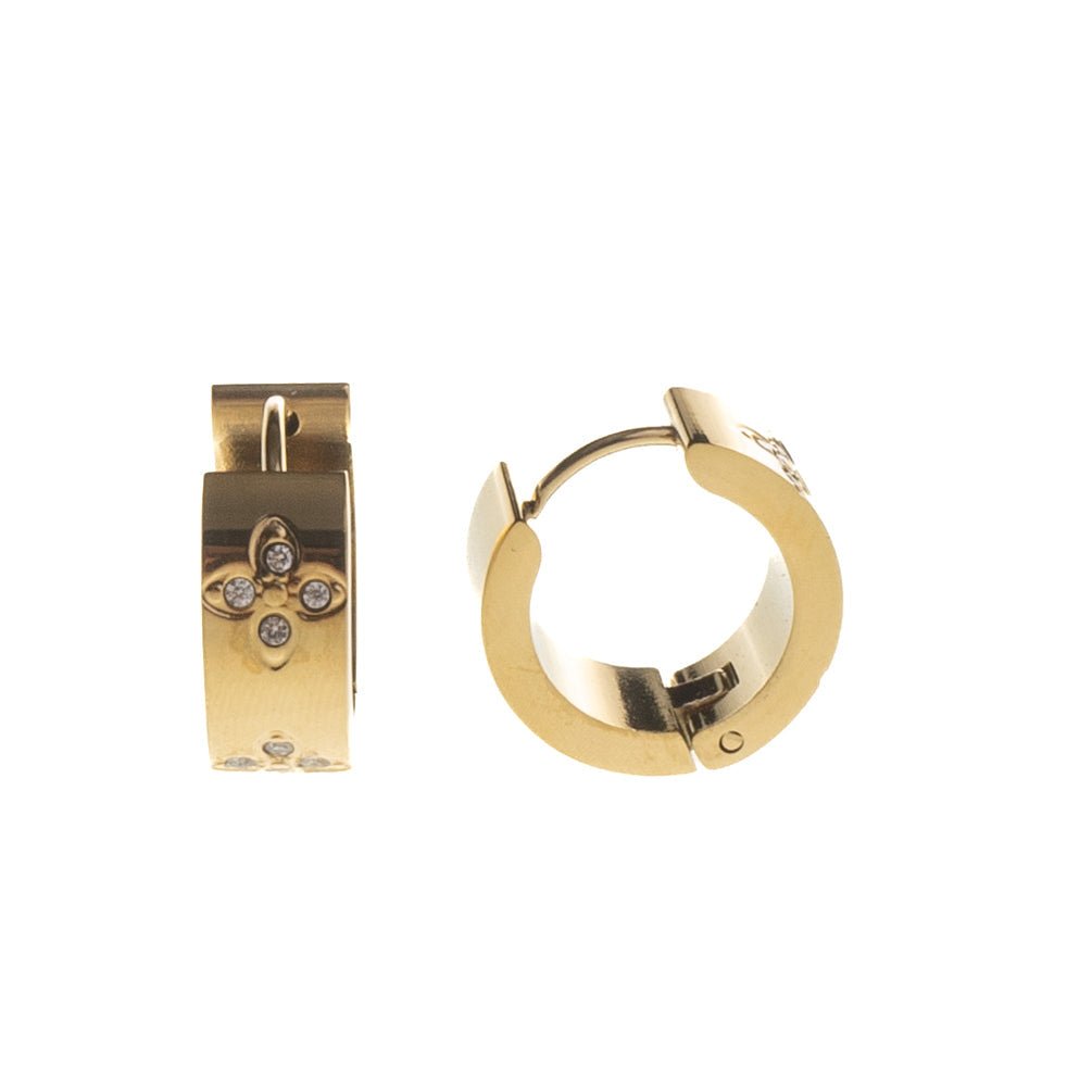 ASTRID HOOPS best gold plated tarnish and water resistant piece by Irish Jewellery brand - Lynott Jewellery