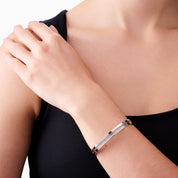 DUAL RADIANCE BANGLE best gold plated tarnish and water resistant piece by Irish Jewellery brand - Lynott Jewellery