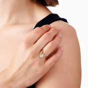 ETERNAL WISH RING best gold plated tarnish and water resistant piece by Irish Jewellery brand - Lynott Jewellery