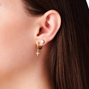 COSMIC WONDER HUGGIE 5 PIECE EARRING SET best gold plated tarnish and water resistant piece by Irish Jewellery brand - Lynott Jewellery