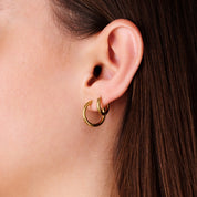 EVERYDAY HUGGIE 3 PAIR EARRING SET best gold plated tarnish and water resistant piece by Irish Jewellery brand - Lynott Jewellery