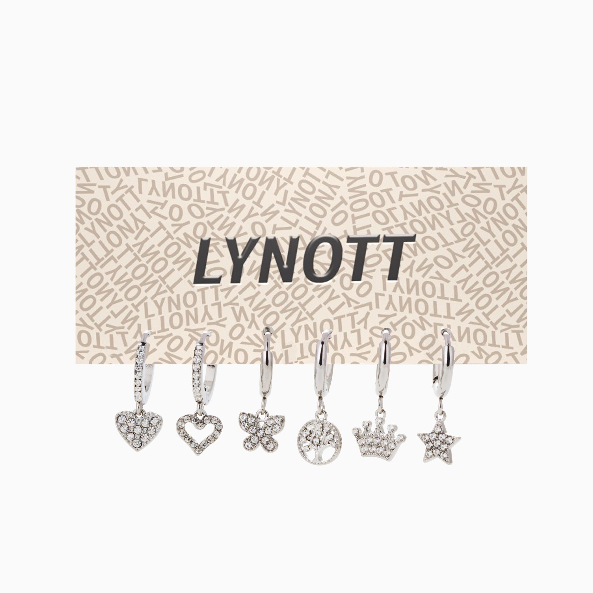 MAGIC MOMENT HUGGIE 5 PIECE EARRING SET best gold plated tarnish and water resistant piece by Irish Jewellery brand - Lynott Jewellery