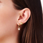 MAGIC MOMENT HUGGIE 5 PIECE EARRING SET best gold plated tarnish and water resistant piece by Irish Jewellery brand - Lynott Jewellery