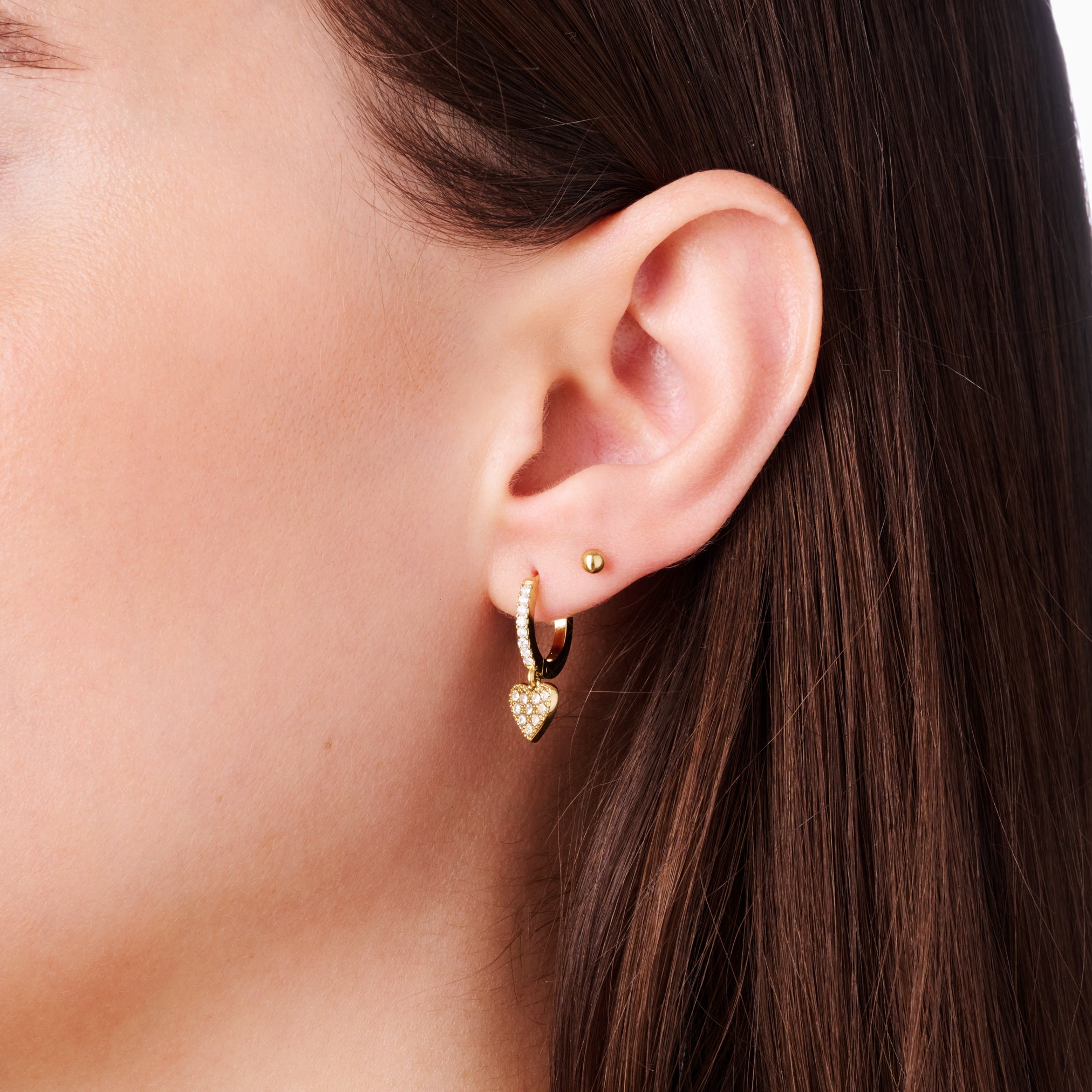 MAGIC MOMENT HUGGIE 5 PIECE EARRING SET best gold plated tarnish and water resistant piece by Irish Jewellery brand - Lynott Jewellery