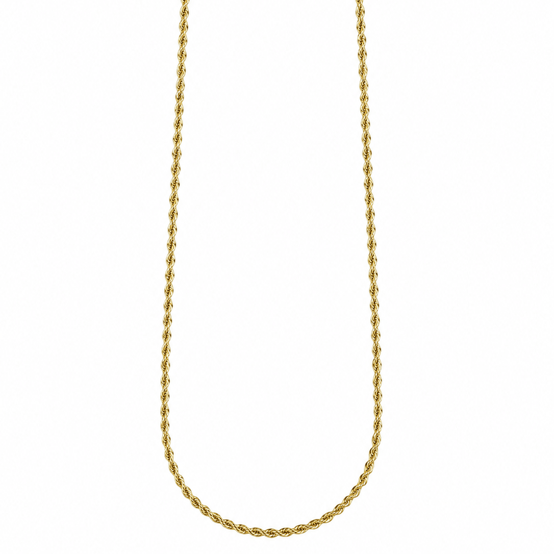 TWISTED CHAIN NECKLACE best gold plated tarnish and water resistant piece by Irish Jewellery brand - Lynott Jewellery
