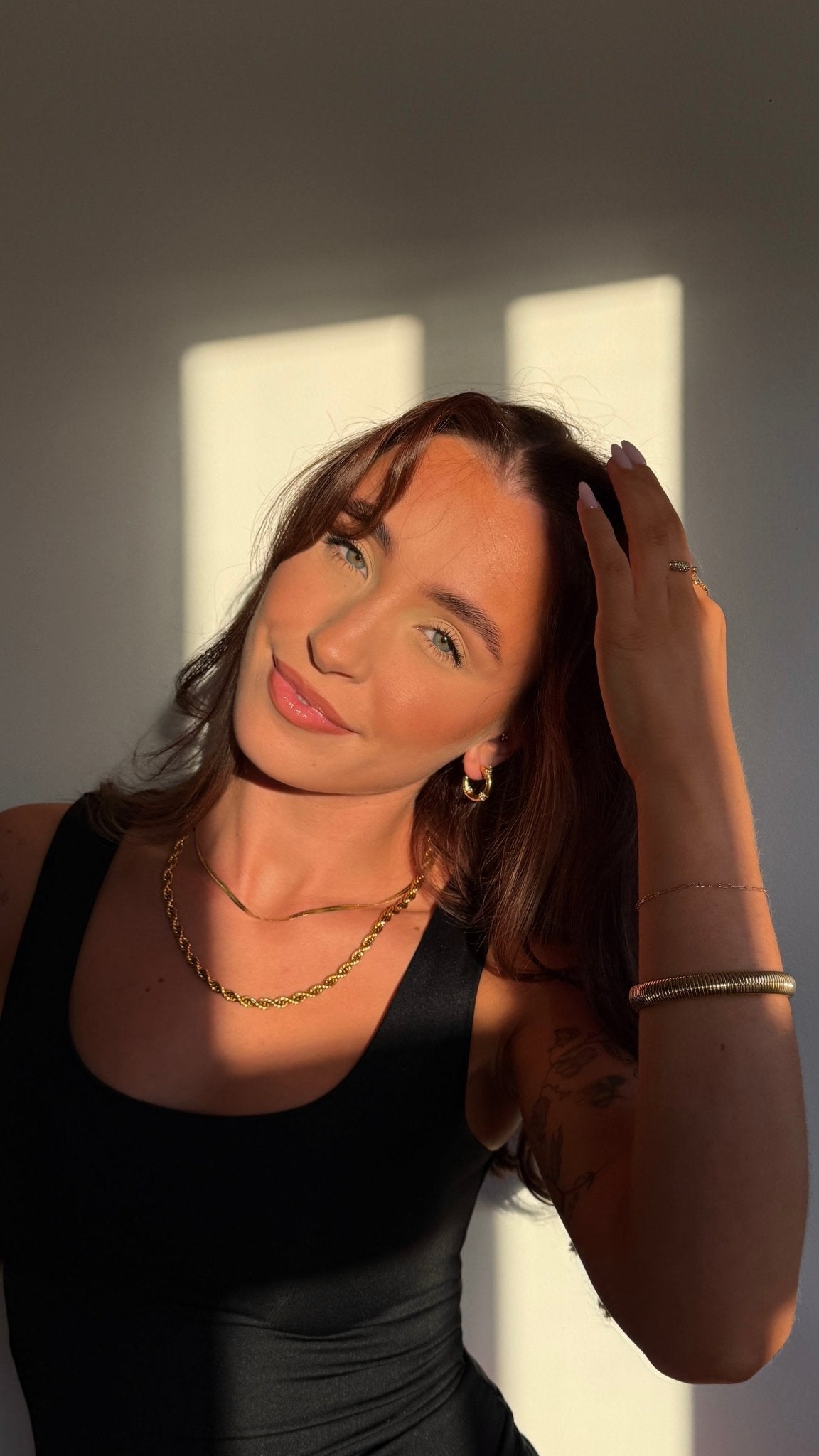 SNAKE CHAIN NECKLACE best gold plated tarnish and water resistant piece by Irish Jewellery brand - Lynott Jewellery