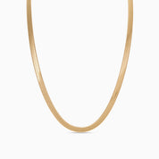 SNAKE CHAIN NECKLACE best gold plated tarnish and water resistant piece by Irish Jewellery brand - Lynott Jewellery