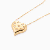 TRUE LOVE HEART NECKLACE best gold plated tarnish and water resistant piece by Irish Jewellery brand - Lynott Jewellery