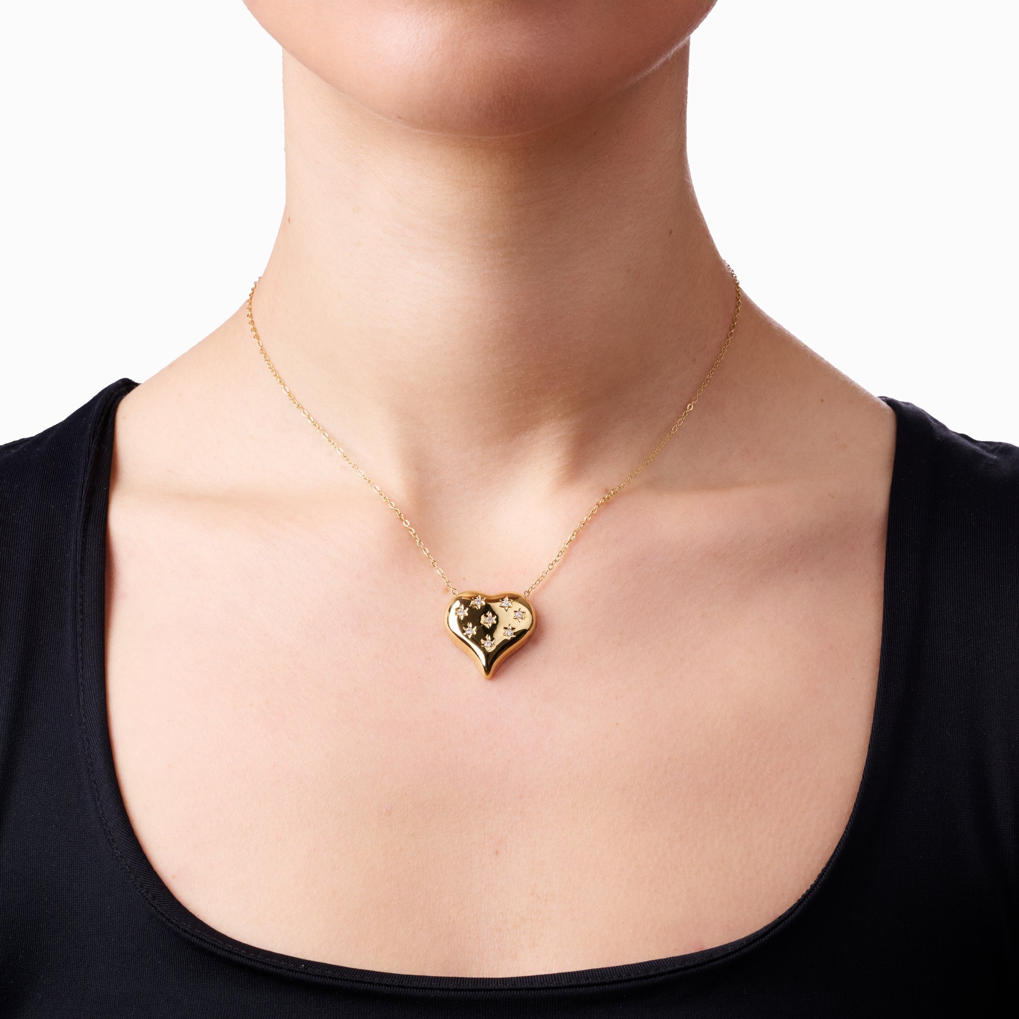 TRUE LOVE HEART NECKLACE best gold plated tarnish and water resistant piece by Irish Jewellery brand - Lynott Jewellery