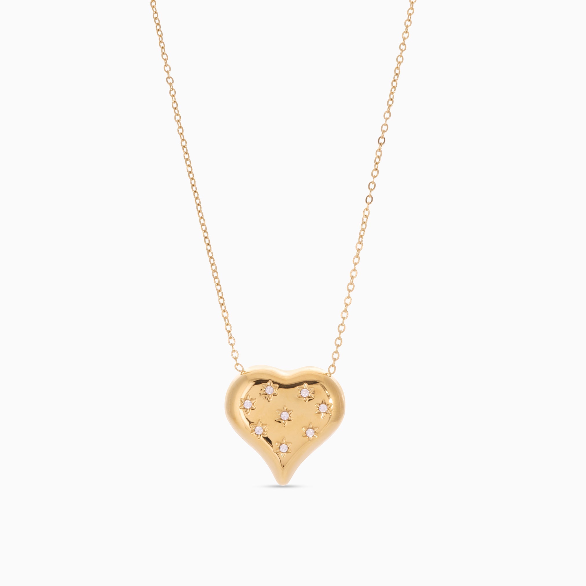 TRUE LOVE HEART NECKLACE best gold plated tarnish and water resistant piece by Irish Jewellery brand - Lynott Jewellery