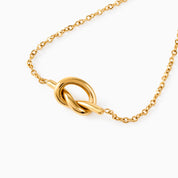 KNOT NECKLACE best gold plated tarnish and water resistant piece by Irish Jewellery brand - Lynott Jewellery