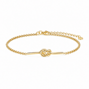 KNOT BRACELET best gold plated tarnish and water resistant piece by Irish Jewellery brand - Lynott Jewellery